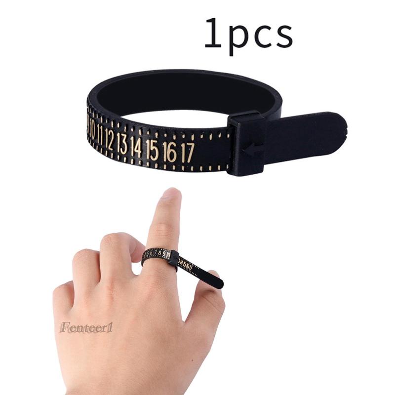 [Fenteer1] Dụng Cụ Đo Kích Cỡ Nhẫn 1-17 USA Cho Nam Và Nữ