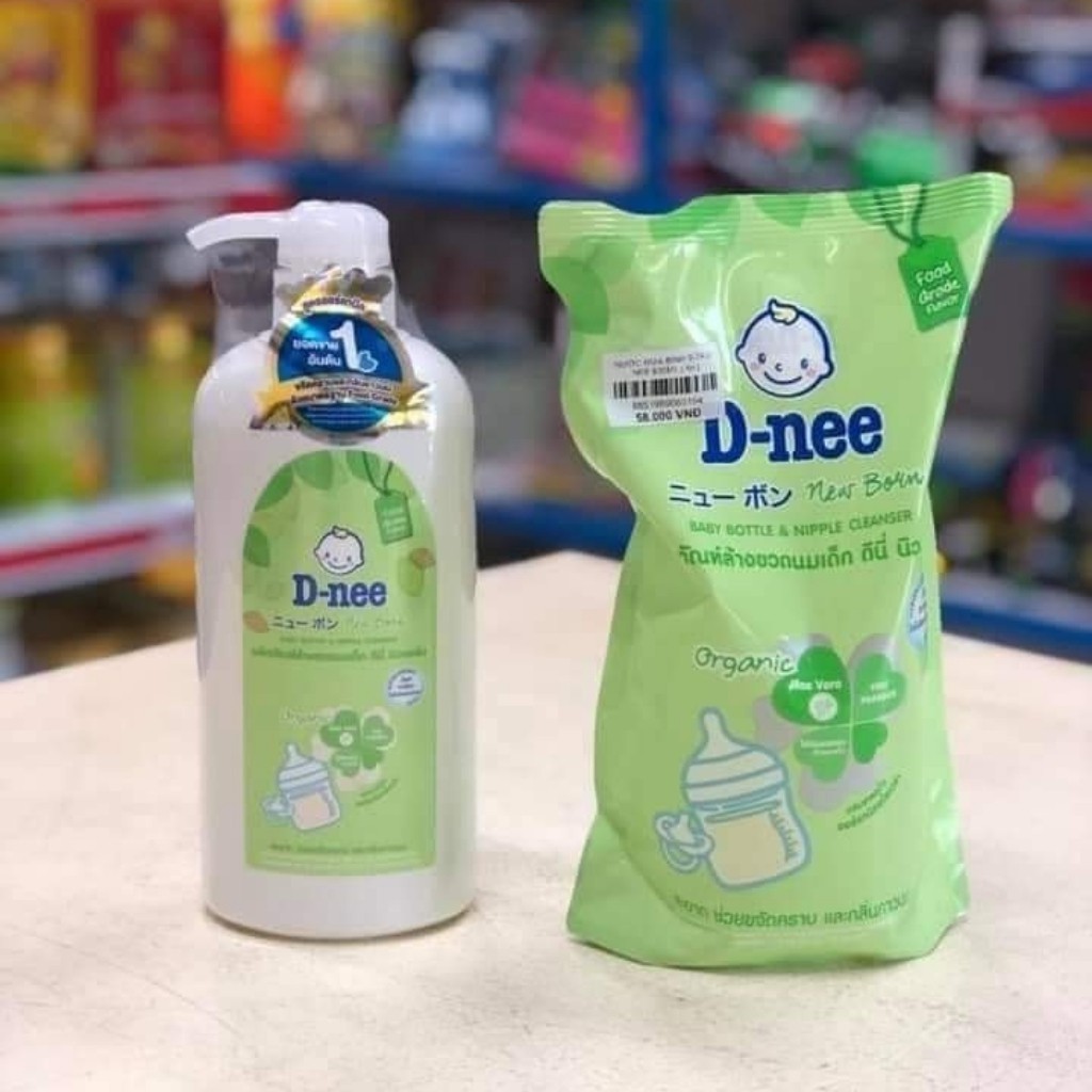 Nước rửa bình sữa Dnee Thái Lan 600ml hàng nội địa chuẩn