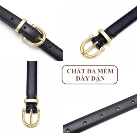 Thắt lưng nữ,dây nịt da khóa kim loại cao cấp phong cách trẻ trung thanh lịch mã TL01