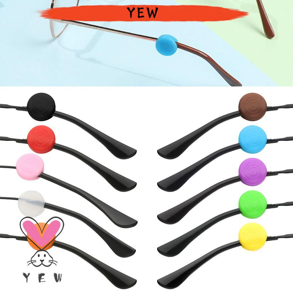1 Cặp Giá Đỡ Mắt Kính Bằng Silicon Chống Trượt Có Móc Đeo Tai Nhiều Màu Sắc