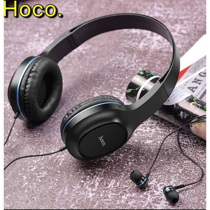 [Mã ELFLASH5 giảm 20K đơn 50K] Tai nghe chụp tai cao cấp Hoco W24, kèm dây 3.5 mm (hàng chính hãng, Bh 1 năm)