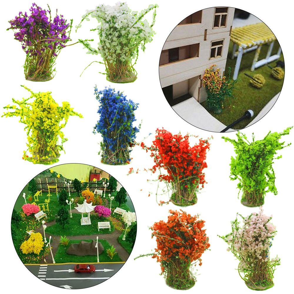 Set 4 Cụm Hoa Giả Dùng Trang Trí Tiểu Cảnh DIY