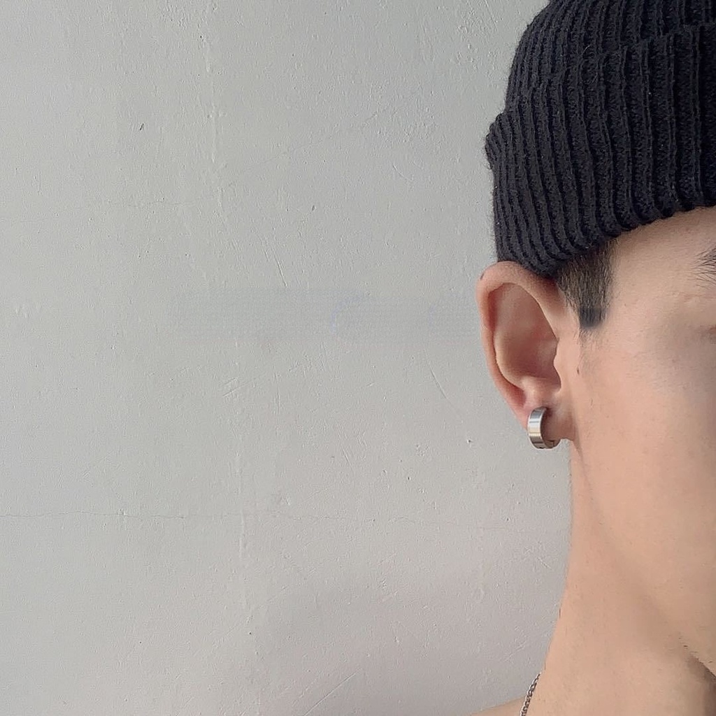 Khuyên Tai Dạng Kẹp Không Cần Xỏ Lỗ Phong Cách Hip Hop Hàn Quốc Đơn Giản Cá Tính Cho Cặp Đôi