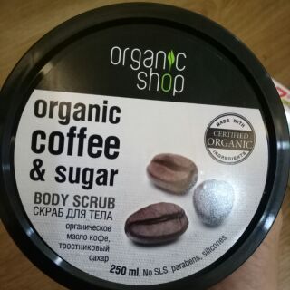 Tẩy da chết cho body Organic coffee