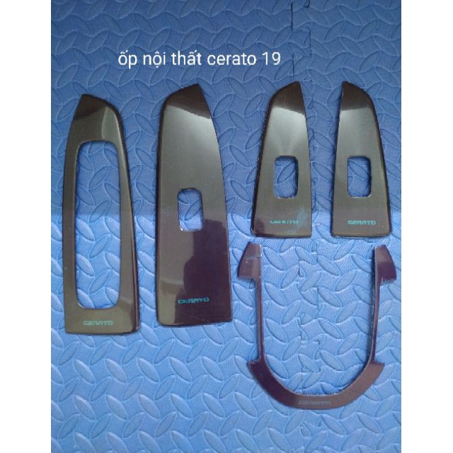 Ốp Nội Thất Xe Kia Cerato 2019 2020 2021 2022- Mẫu Titan/Carbon Cao Cấp - 5 chi tiết trang trí nội thất xe