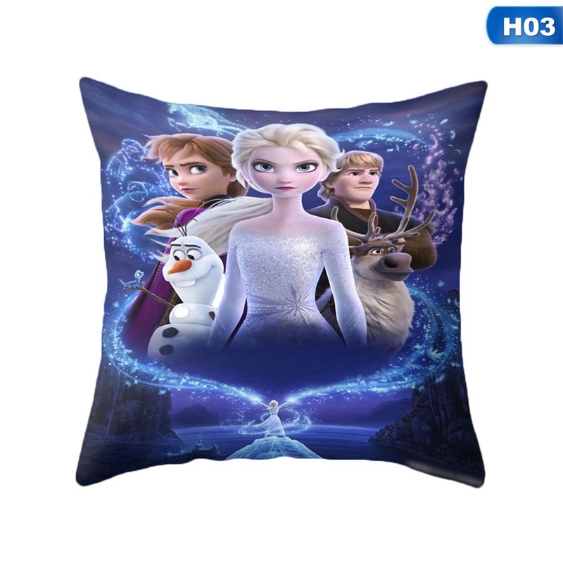 FROZEN Vỏ Gối Vuông In Hình Công Chúa Elsa