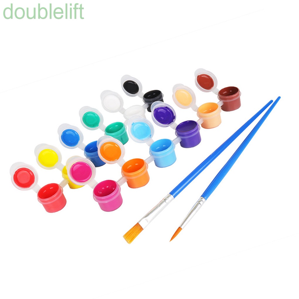 Set 12 cọ vẽ màu nước 12 màu cho bé