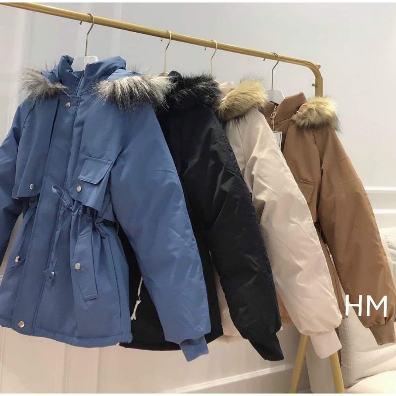 Áo khoác parka mũ lông dày đẹp, ấm áp. Khoác phao nữ lót lông siêu ấm.Thời trang mùa đông.