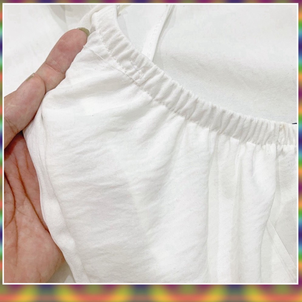[Mẫu Váy Mới Siêu Hot Giá Sỉ] [Giá sỉ]   Đầm Maxi Trắng Hở Lưng - Váy 2 Dây Đũi Trắng Cổ Yếm Đi Biển Mặc Nhiều Kiểu Hot