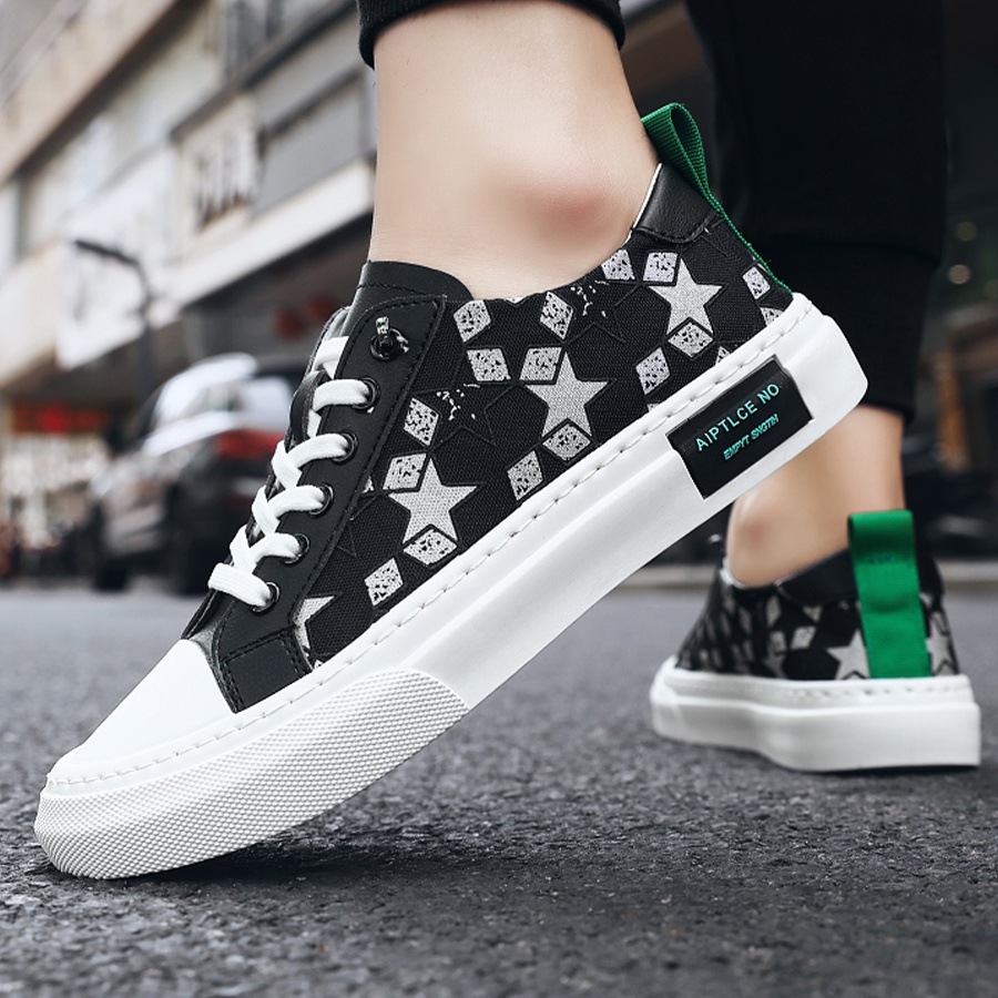 Giày Sneaker nam, Giày Vải Nam Cao Cấp Nhẹ Bền Êm Chân