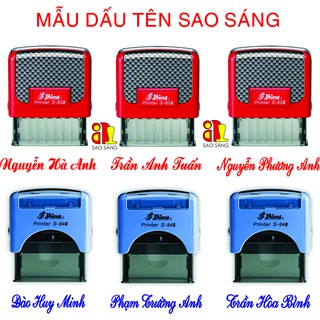 KHẮC DẤU TÊN 2 dòng SHINY THEO YÊU CẦU S 842 ( 14 X 38MM)