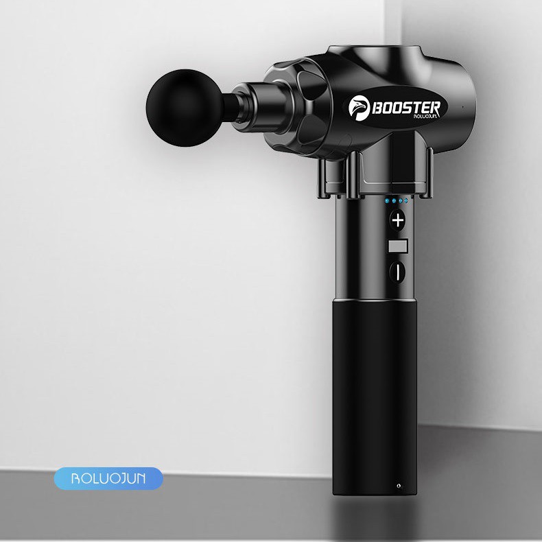 [New] BOOSTER E - 9 mức độ (máy to khỏe chịu áp lực tốt) 6 đầu massage - Máy massage gun thư giãn cơ bắp