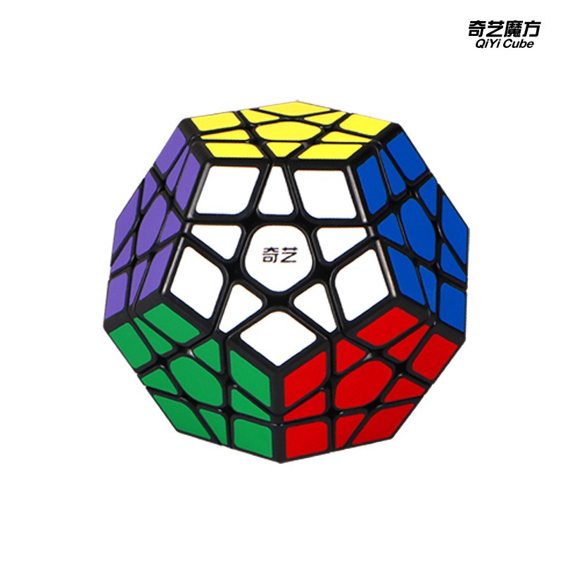 RuBik Lập Phương, Rubik Megaminx 12 Mặt Khối Lập Phương Viền Đen, Phát Triễn IQ Cao Cấp ( Black )