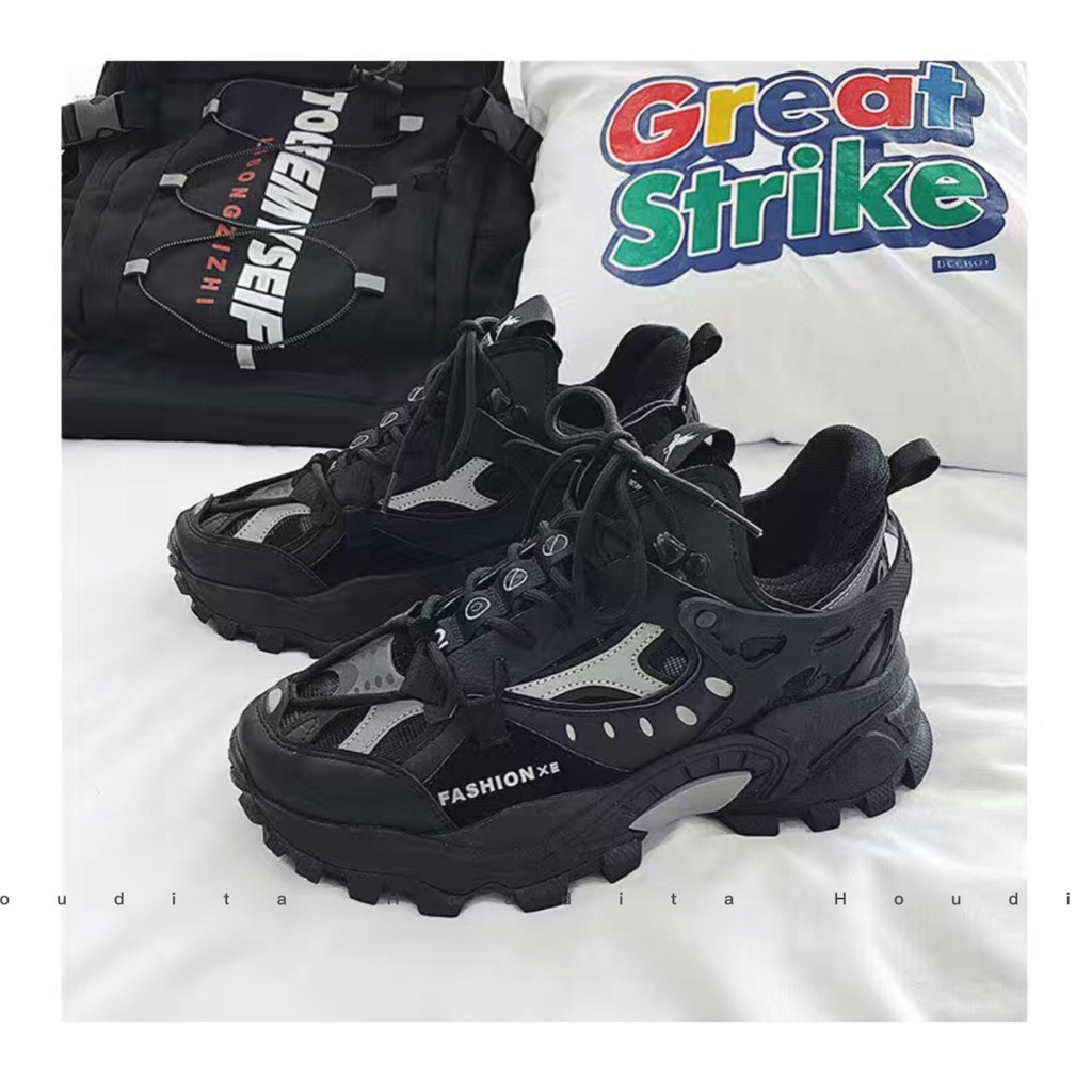 Giày Thể Thao Nam Sneaker Tăng Chiều Cao Cổ Cao Nam - HOUDITA - C-BT24