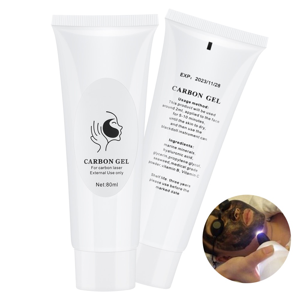 Than Carbon hoạt tính dạng Gel 80ml cho Trẻ hóa da, làm Trắng da, làm Sạch sâu, Dưỡng ẩm da mặt, chăm sóc da sâu