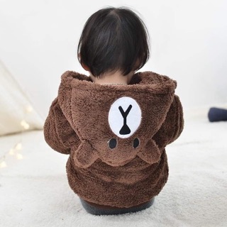 Áo Khoác gấu mặt cười