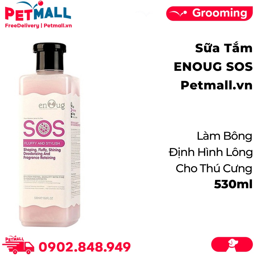 Sữa Tắm ENOUG SOS Làm Bông Định Hình Lông Cho Thú Cưng 530ml Petmall