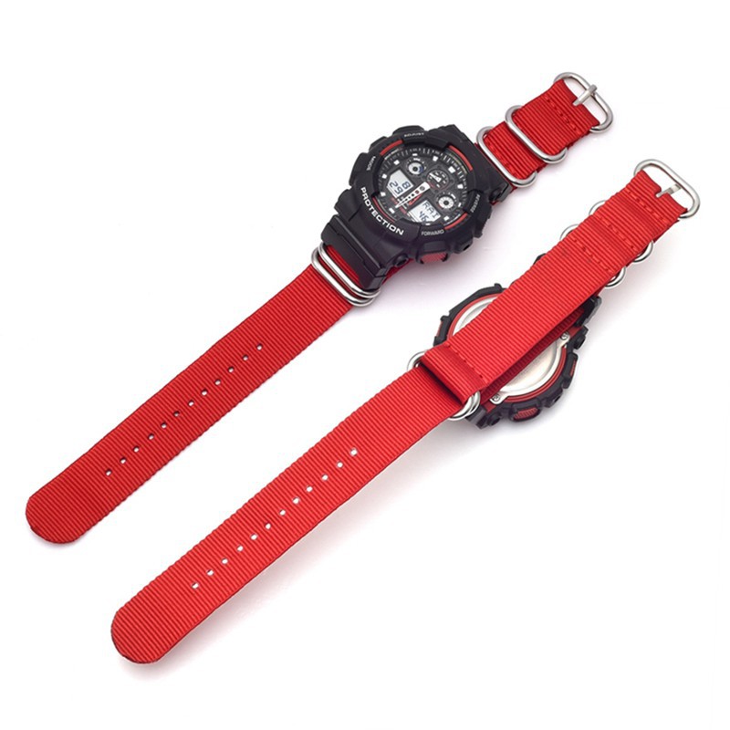 Dây đeo đồng hồ bằng vải canvas cho đồng hồ G-Shock Ga-110Gb Ga-100 Gd-100 / 110 / 120 Dw-5600 Gw-M5610