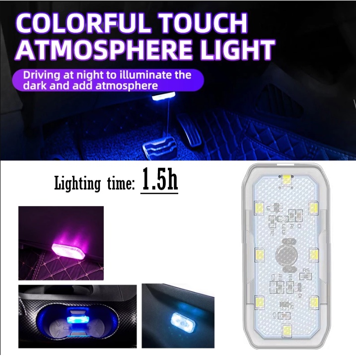 Đèn Led Không Dây Sạc USB 5V Dùng Đọc Sách Gắn Trần Xe Hơi