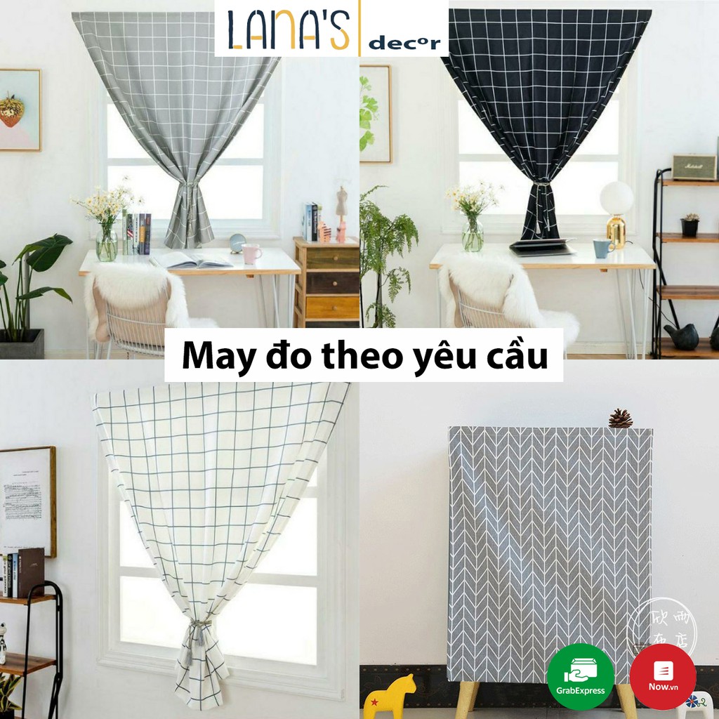 [ẢNH THẬT - 50++ MẪU] Rèm Canvas Dán Tường Đa Năng Không Cần Đóng Đinh, Khoan Đục