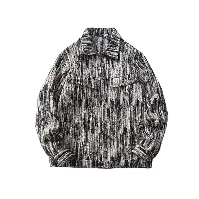 Áo khoác Denim dáng rộng thiết kế mới thời trang mùa thu đông dành cho nam