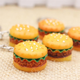 OKDEALS Khóa Hình Hamburger 3D Vui Nhộn