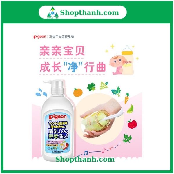 Nước Rửa Bình Sữa Pigeon Nhật Bản Dung Tích 800ml