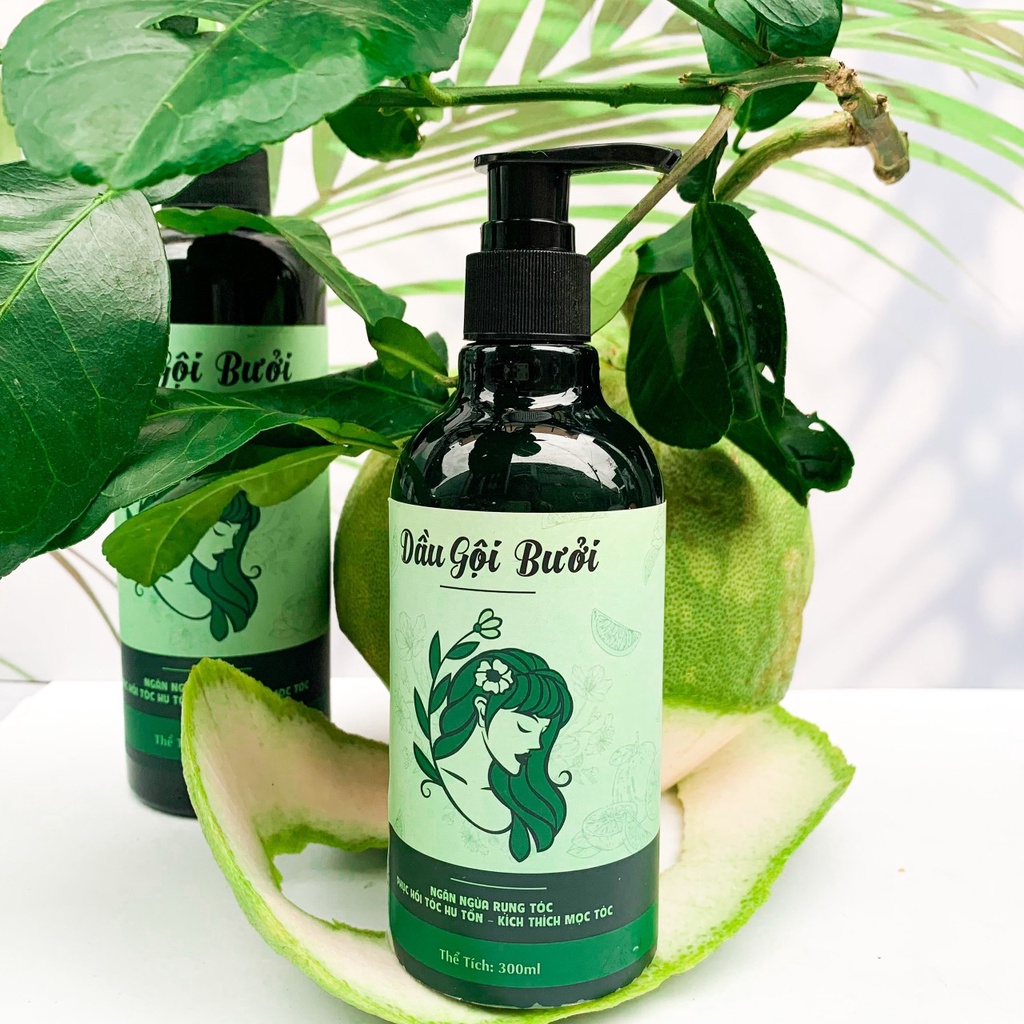 Dầu gội bưởi cô đặc thiên nhiên 500ML sạch gàu, kích mọc tóc nhanh, ngăn rụng tóc