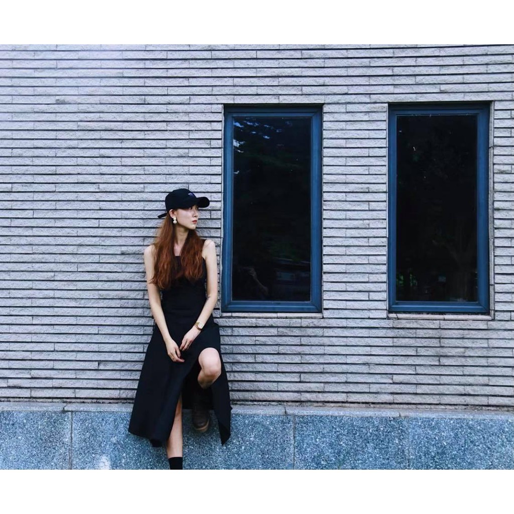 Đầm 2 Dây Đen Ulzzang Cá Tính D&B Cho Nữ