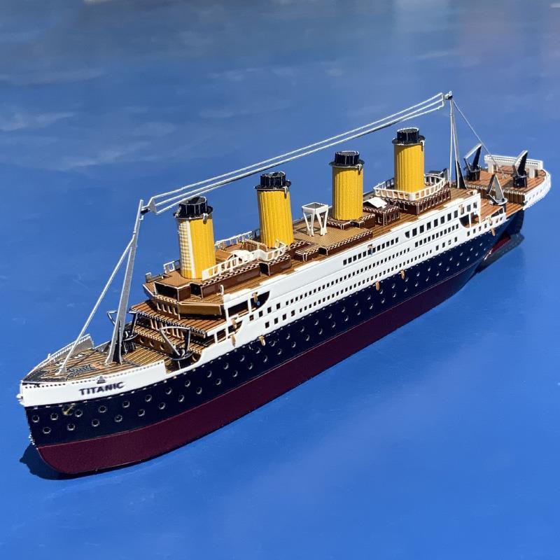 Mô Hình Tàu Titanic 3d Bằng Thép Không Gỉ Nhiều Màu Sắc