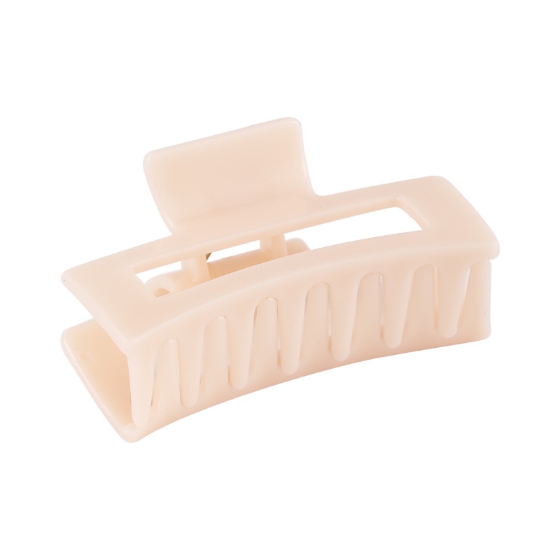 Kẹp Tóc Màu Thạch Hình Chữ Nhật Lớn Bằng Nhựa Resin Phong Cách Hàn Quốc