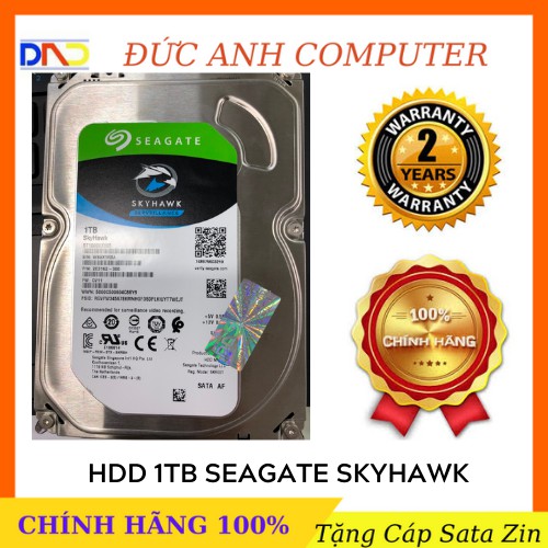 Ổ cứng HDD 1TB Seagate SkyHawk 3.5 inch chuyên dụng - BH 24 tháng