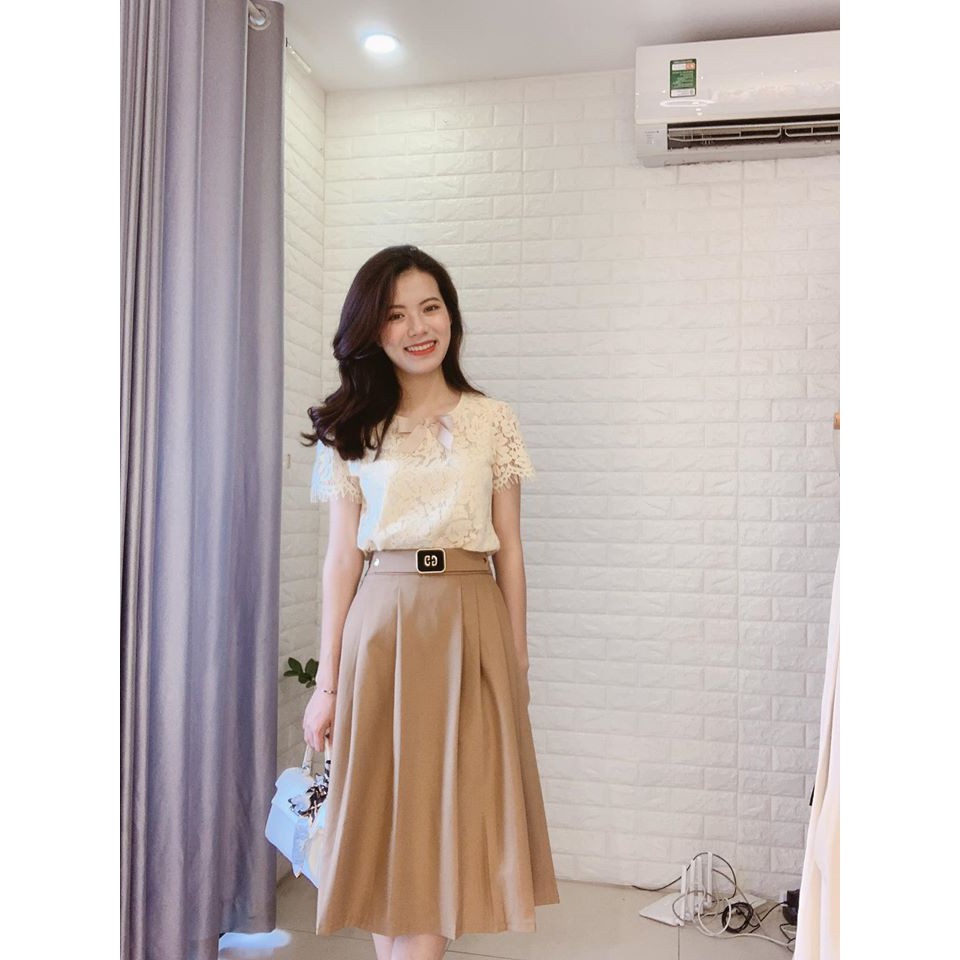 Chân váy xòe xếp li GG thời trang cao cấp - MIN House | BigBuy360 - bigbuy360.vn