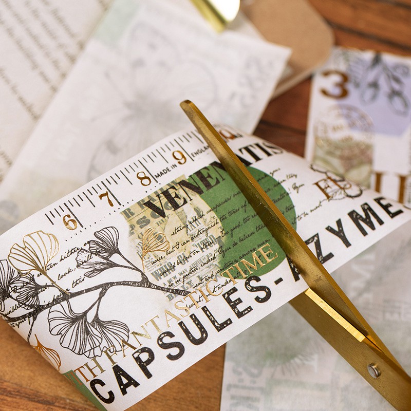 Băng dính nhũ giấy washi dạng tấm WT305