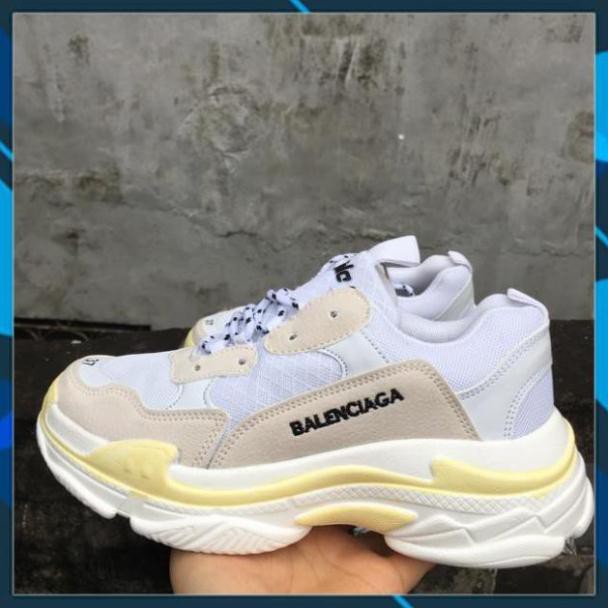 Giày triple S trắng đế vàng size 36->44 NAM NỮ AL6 * . ' ' . :