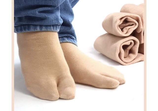 Vớ tất chân xỏ ngón dầy (vớ xốp TC)
