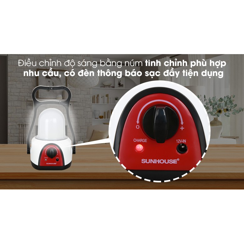 Đèn tích điện đa năng 360 SUNHOUSE SHE-6848LA