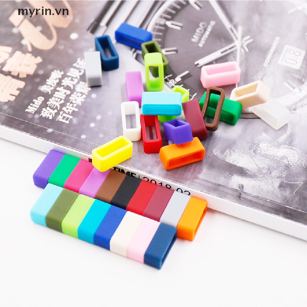 Set 2 Vòng Cao Su Silicon Nhiều Màu Giữ Dây Đồng Hồ Đeo Tay