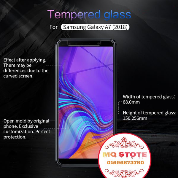 SAMSUNG A7 CƯỜNG LỰC TRONG SUỐT GLASS PRO