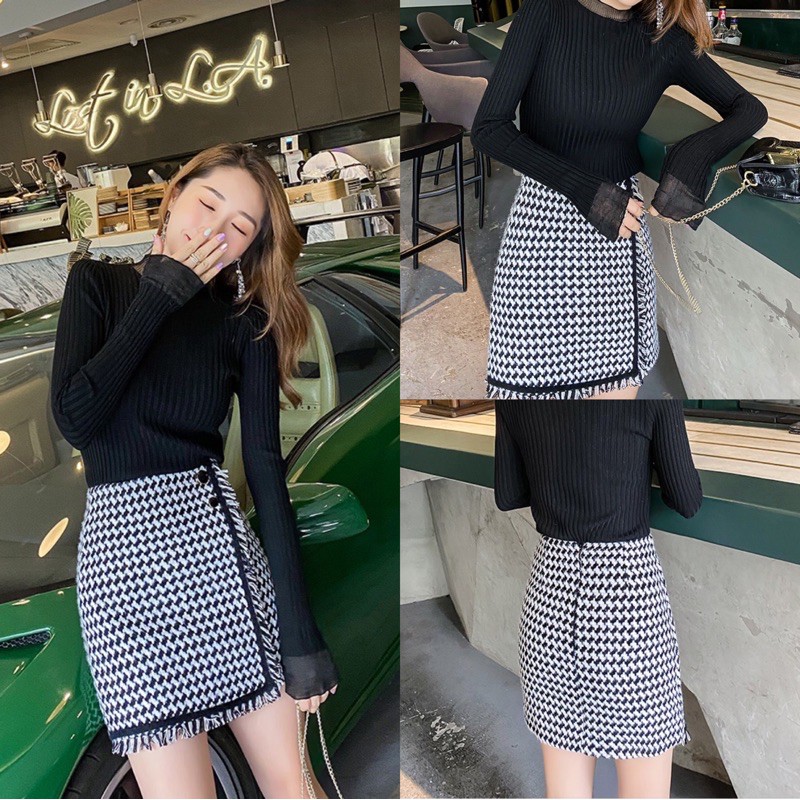 Chân váy dạ ngắn - dài hoạ tiết nhiều kiểu style | BigBuy360 - bigbuy360.vn