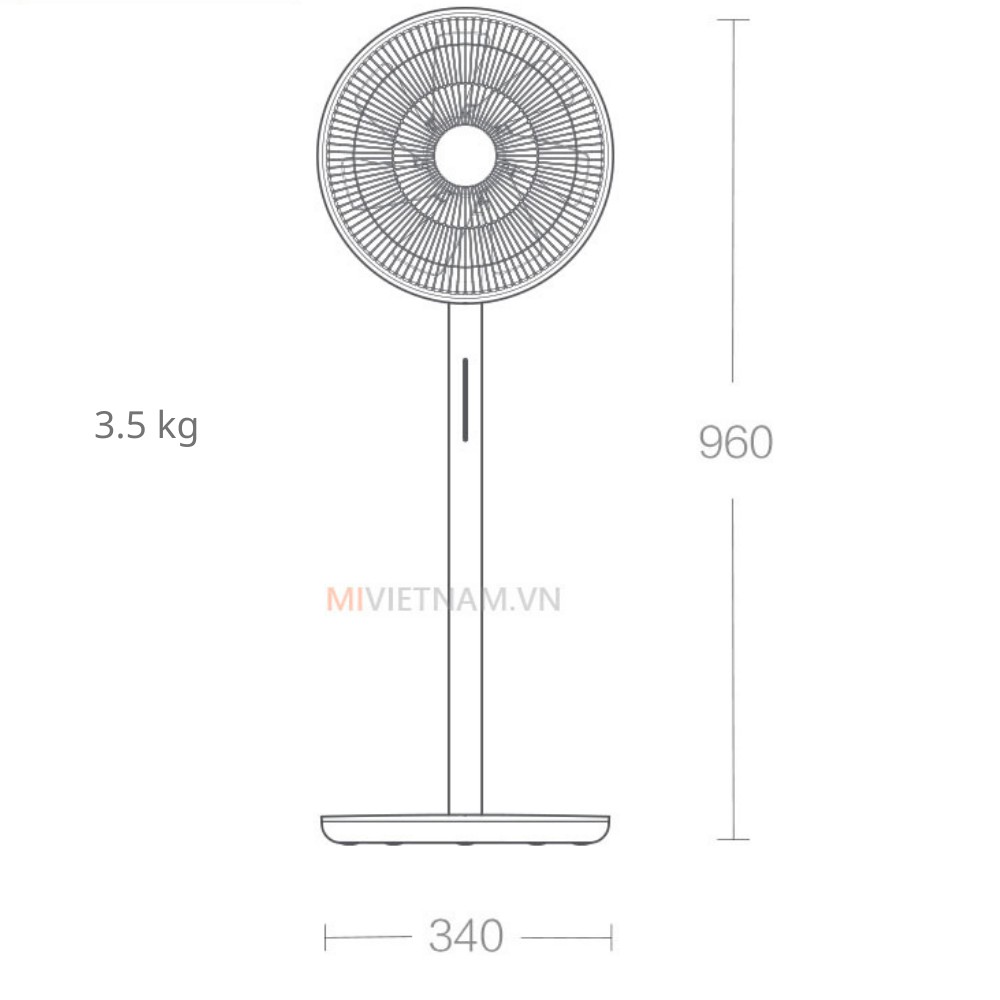 CHÍNH HÃNG Quạt đứng thông minh Xiaomi Smart Mi Gen 3 - Gen 3 Pro - Đặt phòng máy lạnh - BH 12 Tháng
