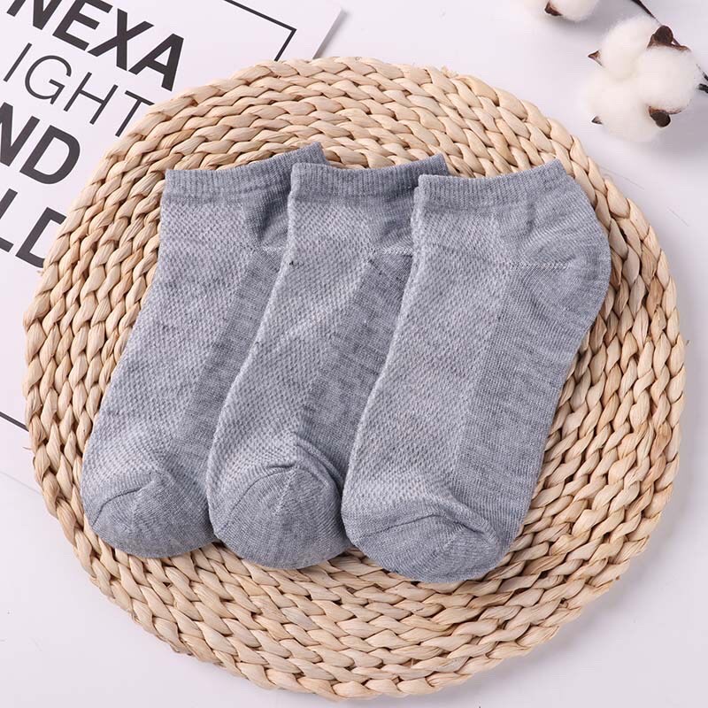 [KÈM HỘP SANG TRỌNG - LOẠI 1] Hộp gồm 10 Đôi Tất Nam Nữ Thông Hơi Cổ Ngắn Mềm Mại Kháng Khuẩn thoải mái khi sử dụng