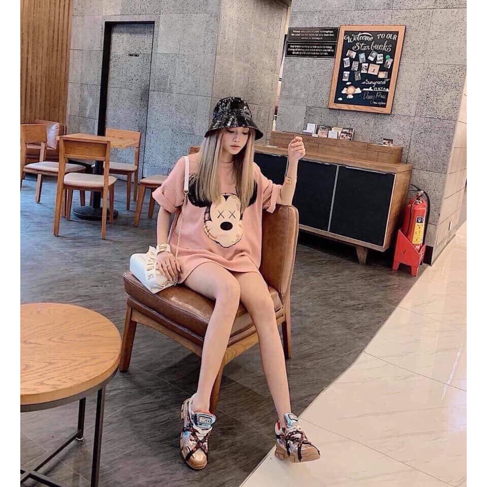 Áo thun Mickey siêu dễ thương from rộng unisex cao cấp bền màu 1Kenz