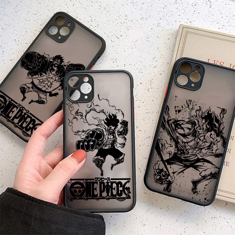 Ốp Điện Thoại Cứng In Hoạt Hình One Piece Cho iPhone 13 Pro Max 12 11 iPhone 8 7 X XS