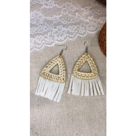 Xưởng sx khuyên tai mây handmade vintage hàng có sẵn giao ngẫu nhiên