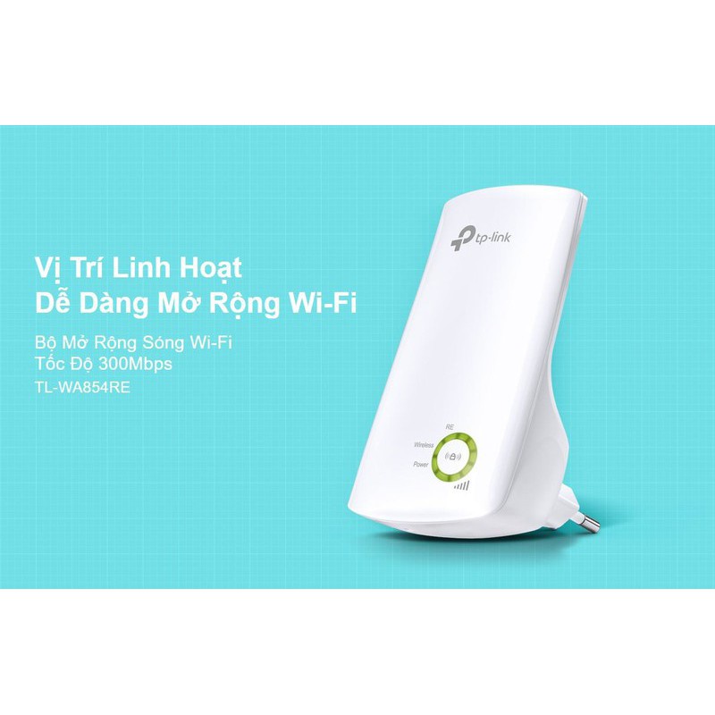 Bộ kích sóng wifi không dây TP-Link TL-WA854RE repeater mở rộng chuẩn N 300Mbps