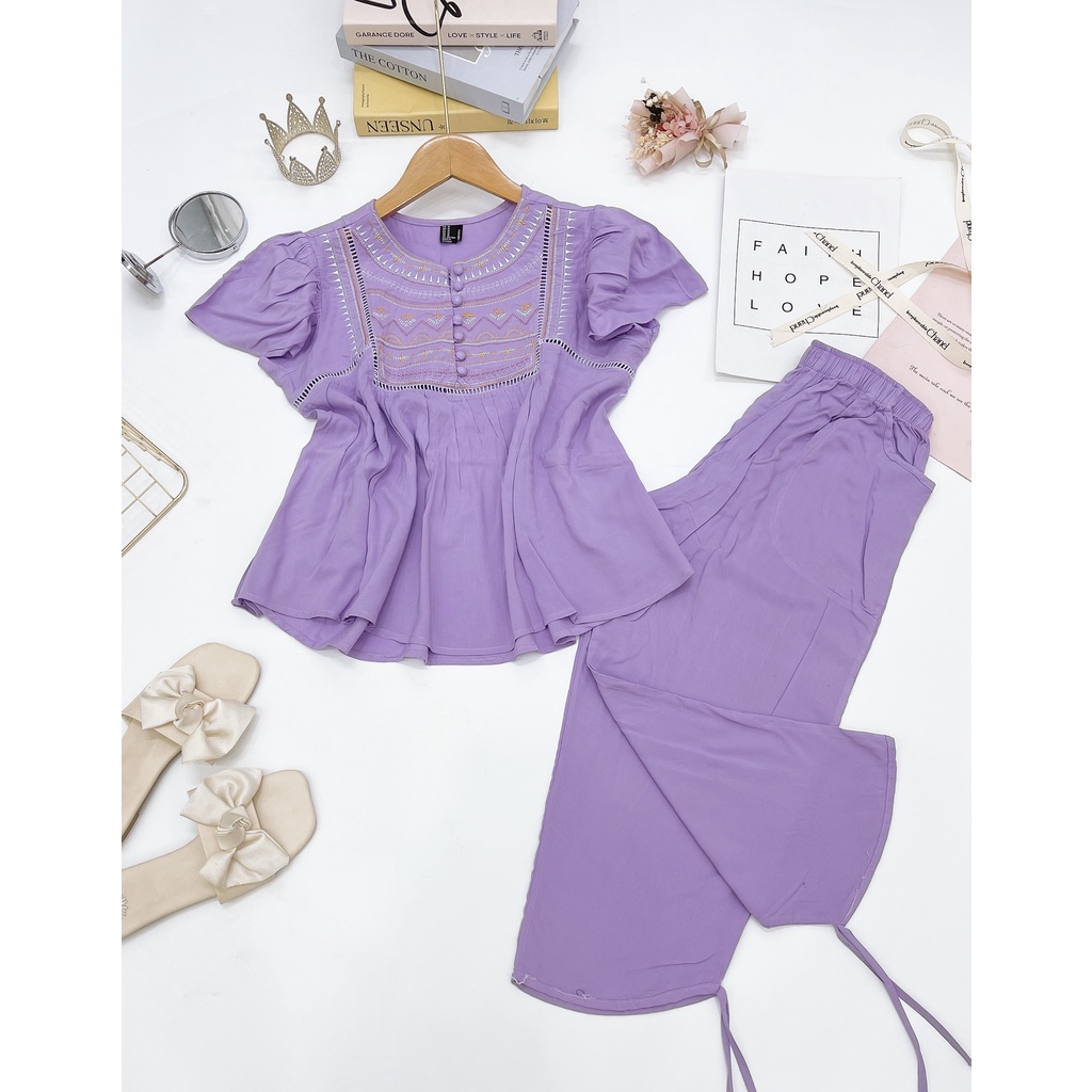 BỘ BABY DOLL LỮNG CHẤT TOLE LANH HÀNG VNXK