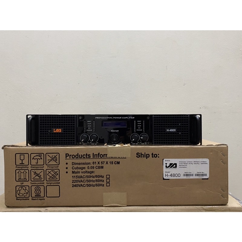 Đẩy công suất JA TD-4008 hàng chính hãng 64 sò 4 kênh