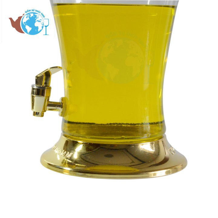 Bình thủy tinh 7.5 lít ngâm rượu nhân sâm có van và không van