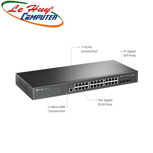 Thiết bị chia mạng Switch TP-Link TL-SG3428 24-port Gigabit L2 và 4-port Gigabit SFP